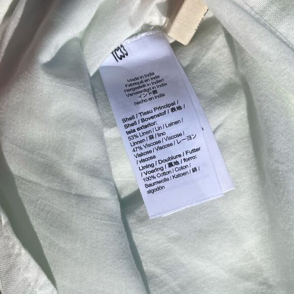 Madewell Women's Linen Blend Tulip Hem Miniskirt Earth-Dyed Edition NWT - Picture 8 of 8